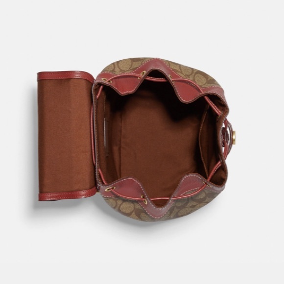 Coach Coach X Peanuts Dempsey Drawstring Backpack With Patches - Picture 4 of 6